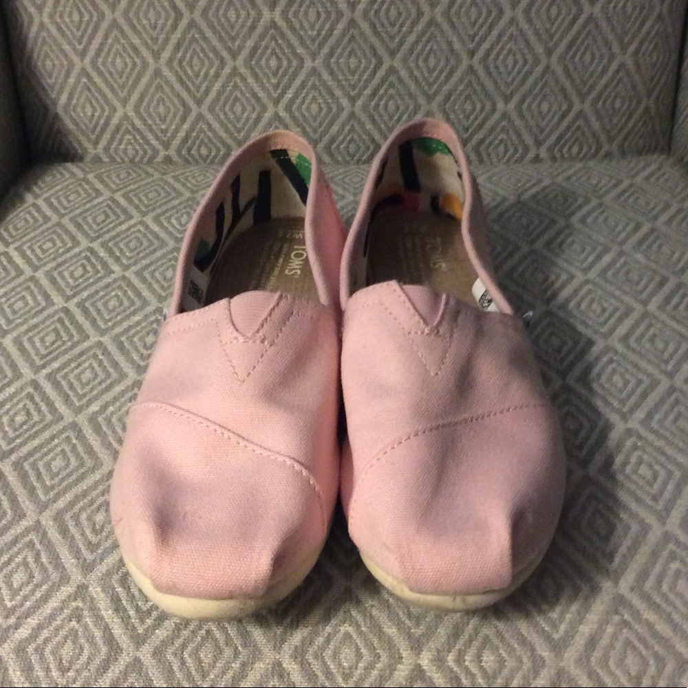 Toms Ballet Pink Flats 7.5